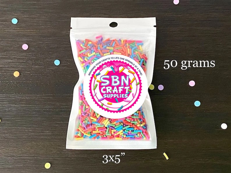 50g Rainbow Block Polymer Clay Sprinkle For Kids Diy ,Soft Clay For Craft  Clay/Nail Art/Scrapbook Decoration DIY,Filler