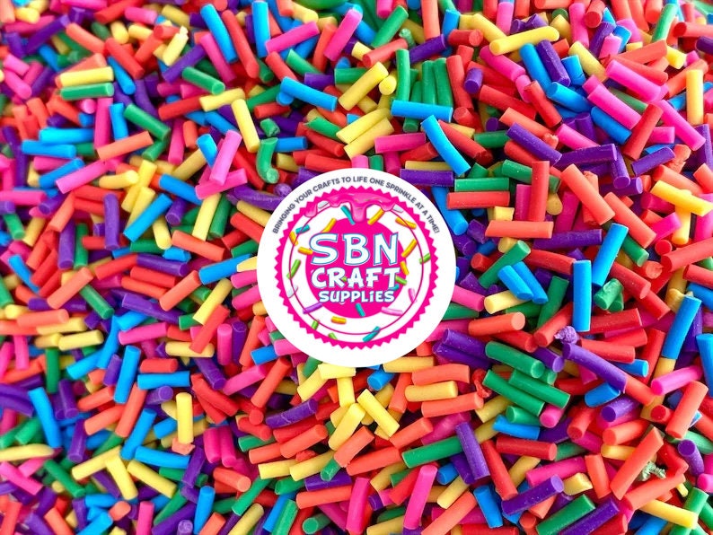 SBN Craft Supplies 50g Pastel Fake Sprinkles Clay Sprinkle for Slime  decoden cookies | Fake Candy Sweets Sugar Sprinkles | DIY Polymer Clay Fimo  Slice