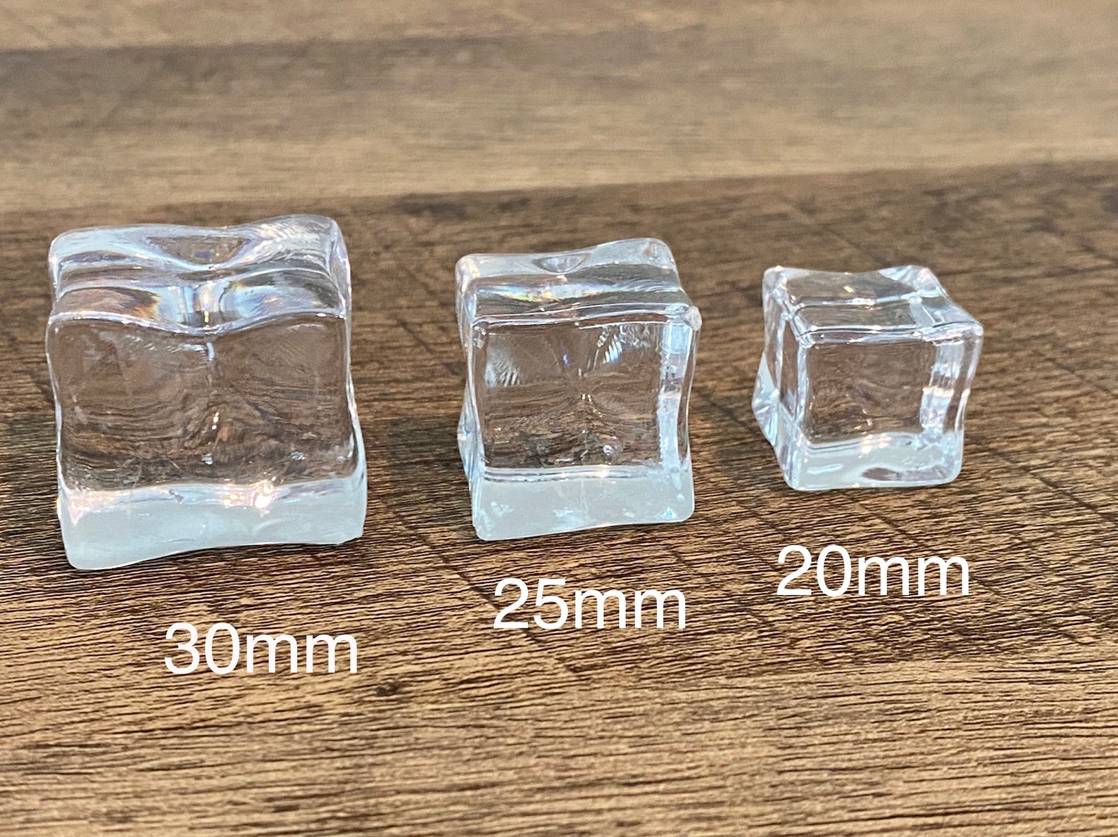 5pc 3D Realistic Acrylic Ice Cubes Fake Ice Cube Cabochon Etsy