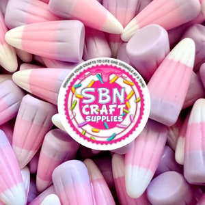 Roze paars en witte nep snoep maïs cabochon bedels decoderen kawaii hars cabochons bedels knutselbenodigdheden Halloween bedels simulatie voedsel
