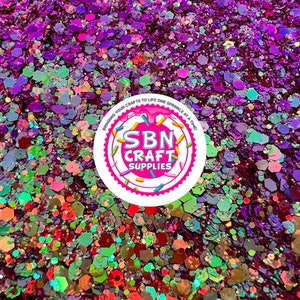 Sirene Farbverlagerung Glitter Chunky Mixed Glitters irisierend Chunky Glitter Holographische Pailletten Schneekugel Becher Handwerk Bunt