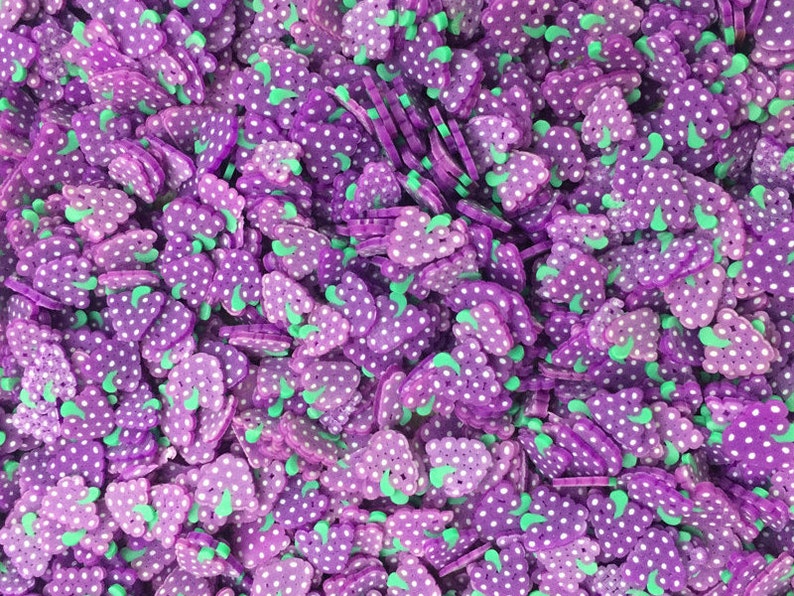 New Grape Fake Sprinkles Diy Polymer Clay Colorful Fake Candy Etsy