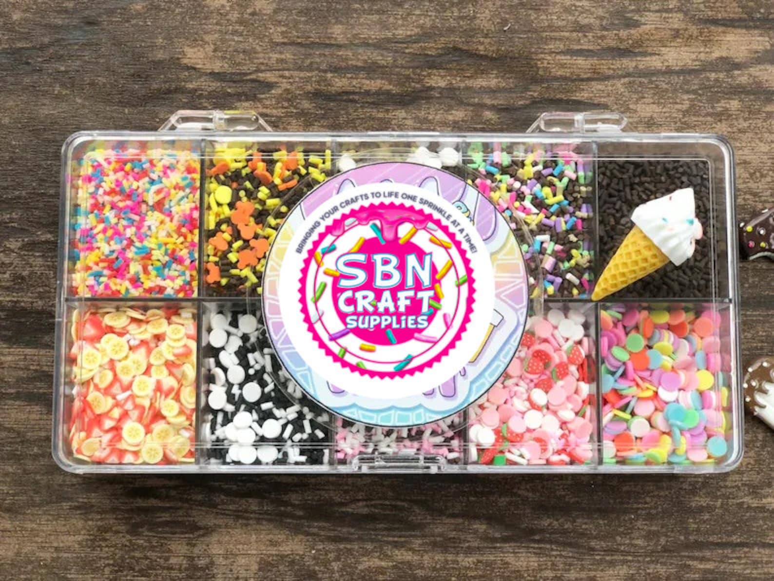 NEW Ice Cream Toppings Fake Sprinkles Kit 190 Grams Confetti Etsy