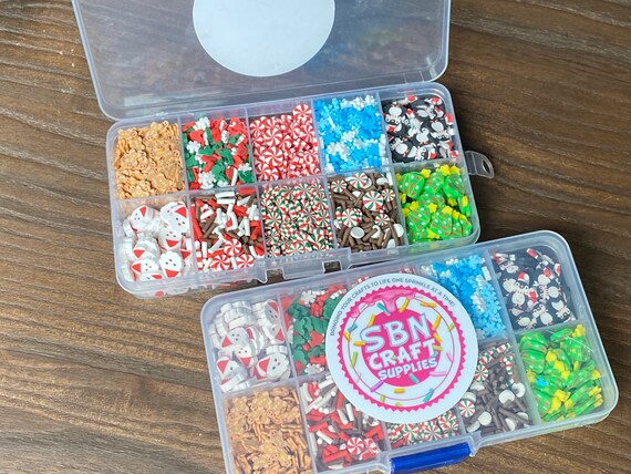 Christmas Confetti Polymer Clay Fake Sprinkles Fake Food Deco Toppings