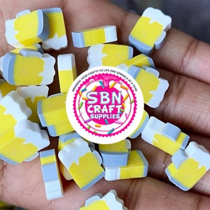 BULK 500 GRAM 50 Gram 5mm and 10mm Beer Themed Polymer Clay Fake Sprinkles Saint Patrick&#39;s Day Simulation Food Decoden Fimo Slices
