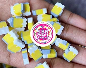 BULK 500 GRAM 50 Gram 5mm and 10mm Beer Themed Polymer Clay Fake Sprinkles Saint Patrick's Day Simulation Food Decoden Fimo Slices