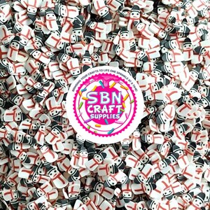 BULK 500 GRAM  Snowman Fake Sprinkles | fake food decoden  slime supplier fake dessert faux kawaii crafts slime supplies