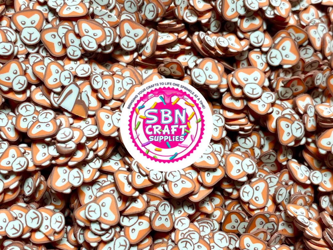50 Gram 5mm Monkey Fimo Slice Animal Fake Sprinkles Perfect for Snow ...