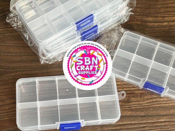 Small Plastic Box, Stackable Mini Plastic Storage Box with Lid, Clear  Plastic Organizer Container for Small Crafts Items - 8 Pack