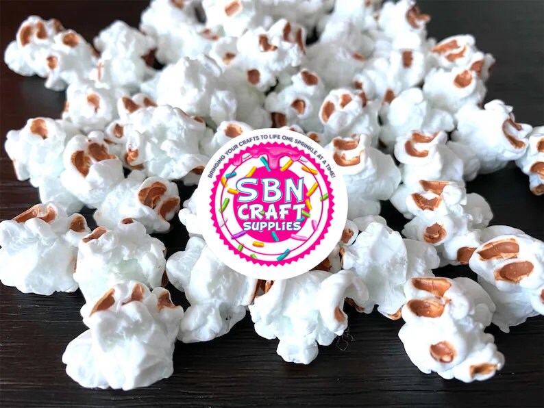NEW 5pc White Cheddar Popcorn Simulation Food Snack Set | Fake Popcor…