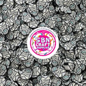 BULK 500 GRAM 10mm and 5mm Mummy Halloween Sprinkles Fimo Slice Fake Sprinkle Polymer Clay Sprinkles Perfect for DIY Slime Fake Food
