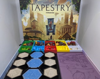 Tapestry Insert Upgrade - Plans and Ploys Expansion - Boardgame - Board Game - Organizer - Divider - Gamer Gift