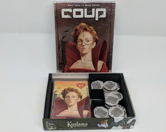 Coup Insert Upgrade - Custom - Divider - Sorter - Sleeved - Card Game - Token - Gamer Gifts