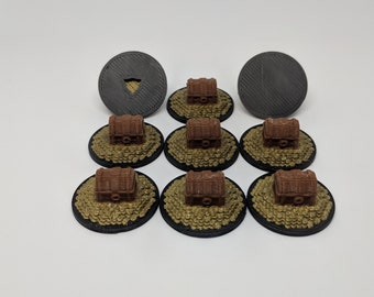 Cofre del tesoro de la mazmorra: Mejora del juego de mesa impreso en 3D - DnD/Gloomhaven