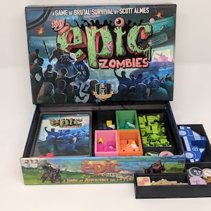 Tiny Epic Zombies Sleeved Insert Upgrade Custom Divider Sorter Card Game Token Gamer Gifts image 2