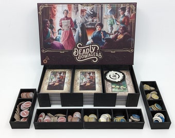 Deadly Dowagers - Custom - Divider - Sorter - Sleeved - Card Game - Token - Gamer Gifts