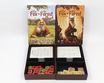 The Fox in the Forest Insert for Sleeved Cards - 3D Printed Board Game Organizer