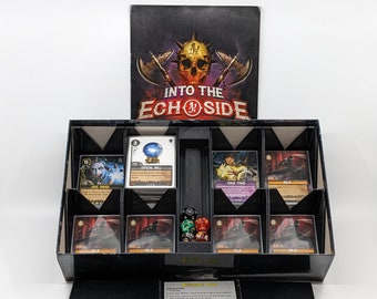ICP: Into the Echoside Deck Building Insert Upgrade - Custom - Divider - Sorter - Sleeved Cards - Gamer Gifts