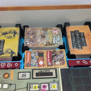 Wasteland Express Delivery Service Kortfack med ärmar - 3D-utskriven brädspelsorganisatör bild 5