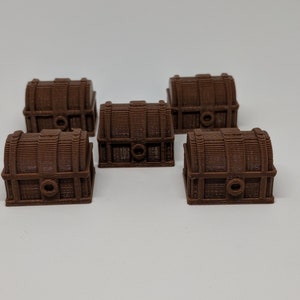 Baús de Tesouro de Masmorras - Personalizados - Cores - Jogo de Tabuleiro - Token de Busca - Descent - Gloomhaven - DnD - D&D - Dungeons and Dragons - Presente de Jogador