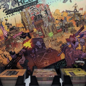 Wasteland Express Delivery Service Kortfack med ärmar - 3D-utskriven brädspelsorganisatör bild 3