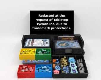 Tiny Epic Vikings & Ragnarok Expansion Insert for Sleeved Cards (unofficial) - 3D Printed Board Game Organizer