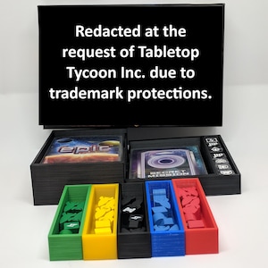 Tiny Epic Galaxies (Sleeved) Insert Upgrade (unofficial) - Custom - Divider - Sorter - Card Game - Token - Gamer Gifts