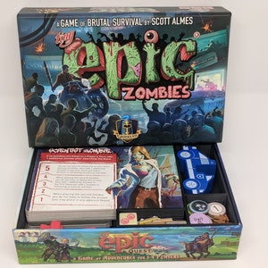 Tiny Epic Zombies Sleeved Insert Upgrade Custom Divider Sorter Card Game Token Gamer Gifts image 4
