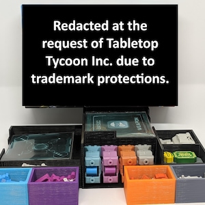 Tiny Epic Mechs (Sleeved) Insert Upgrade (unofficial) - Custom - Divider - Sorter - Card Game - Token - Gamer Gifts