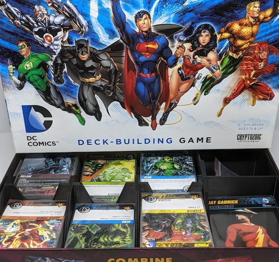 DC Comics Deck Building Insert for Sleeved Cards - 3D Printed Board Game Organizer - Etsy DC Comics Deck Building Insert for Sleeved Cards - 3D Printed Board Game Organizer - Etsy