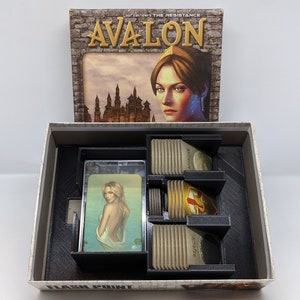 Avalon Insert Upgrade - The Resistance - Custom - Divider - Sorter - Sleeved - Card Game - Token - Gamer Gifts