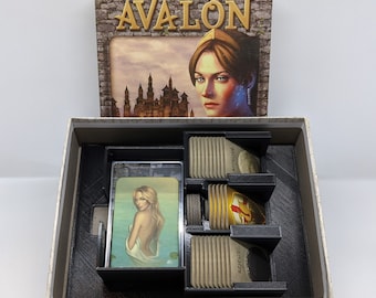 Avalon Insert Upgrade - The Resistance - Custom - Divider - Sorter - Sleeved - Card Game - Token - Gamer Gifts