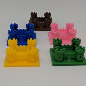Kingdomino Queendomino Castle Piece Upgrade - Age of Giants Expansion - Token - Boardgame - Custom - Easy Storage - Gamer Gifts