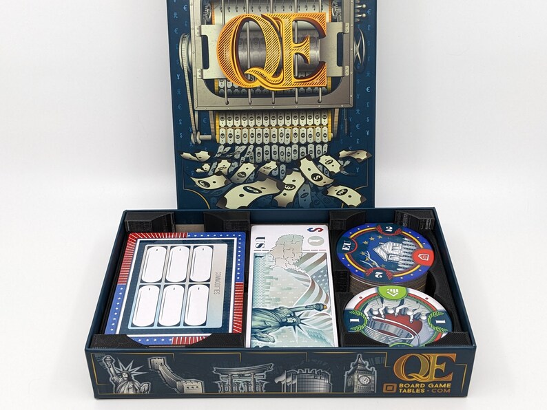 QE Insert Upgrade Quantitative Easing Fits Commodities Expansion Custom Divider Sorter Sleeved Card Game Token Gamer Gifts 画像 3