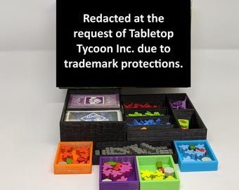 Tiny Epic Dinosaurs Insert for Sleeved Cards (unofficial) - 3D Printed Board Game Organizer