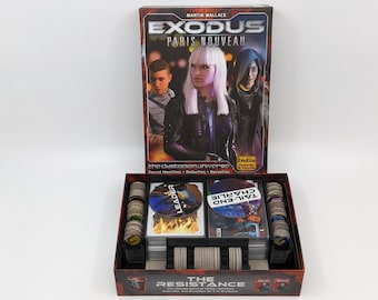 Exodus: Paris Nouveau Insert Upgrade - Fits Expansions - Custom - Divider - Sorter - Sleeved - Card Game - Token - Gamer Gifts