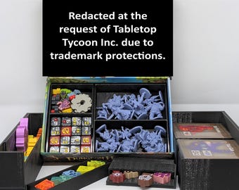 Tiny Epic Dungeons & Stories Expansionsinlägg för Sleeved Cards (inofficiellt) - 3D-tryckt brädspelsorganisatör