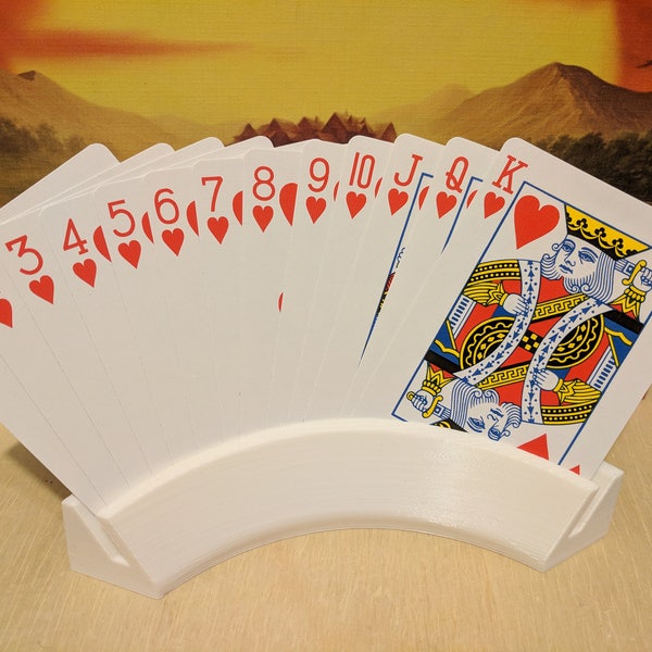 Playing Card Hand Holder - Custom - Various Colors Available - Card Game - Board Game - Gamer Gifts