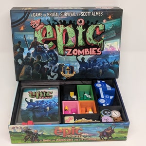 Tiny Epic Zombies Sleeved Insert Upgrade Custom Divider Sorter Card Game Token Gamer Gifts image 3