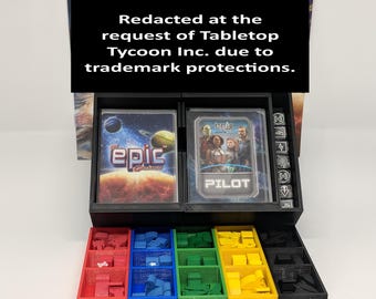 Inserto Tiny Epic Galaxies per carte con bustina protettiva (non ufficiale) - Organizzatore per giochi da tavolo stampato in 3D