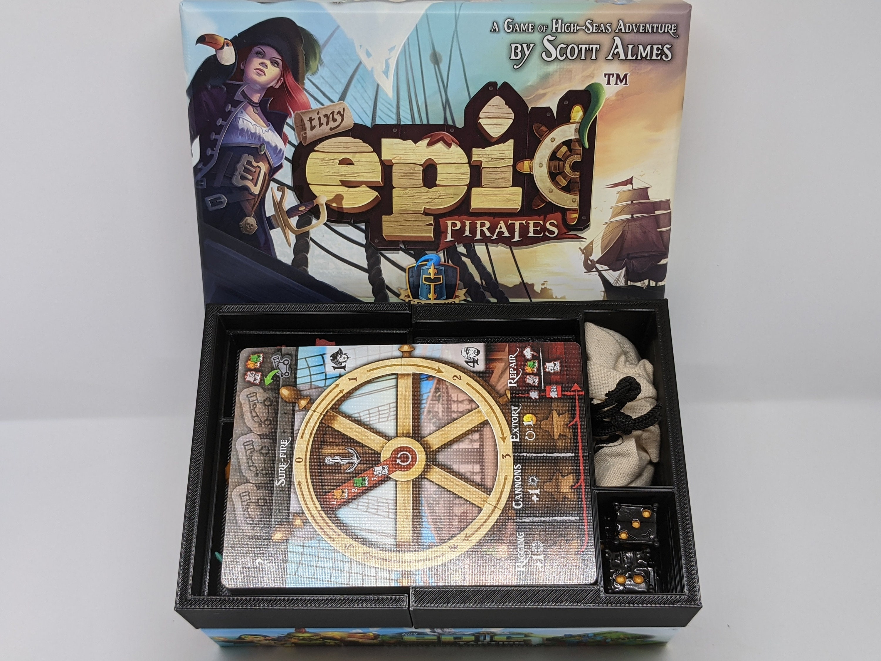 Feldherr Organizer Für Tiny Epic Pirates: Curse Of Amdiak – Ordnungshalter Für Die Brettspielbox