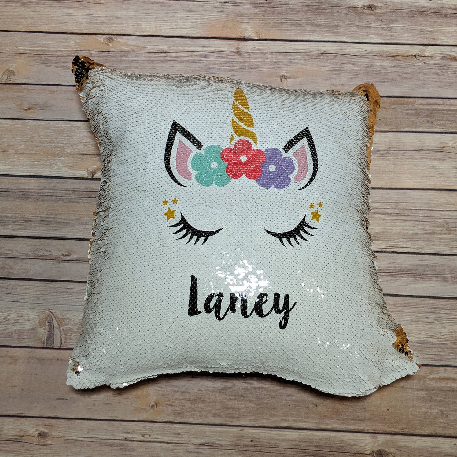 sensory sequin pillow