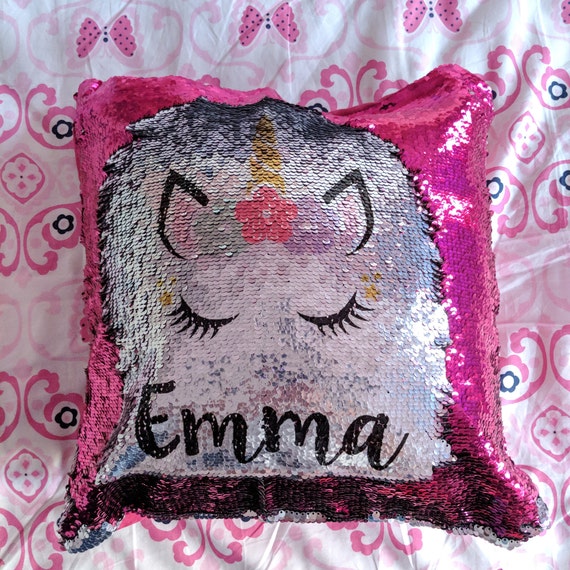 sensory sequin pillow
