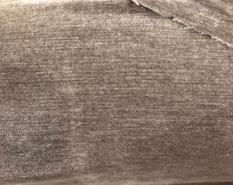 Double - Sided Chenille Upholstery fabric- Grey Chenille, for curtains , throws, pillows