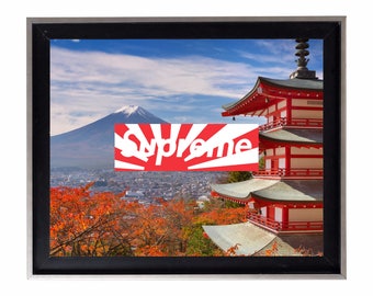 Supreme Japan Relief Box Logo Poster or Art Print