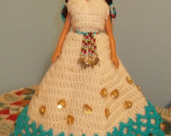 Items Similar To Native American Indian Doll Scandinavian Retromini