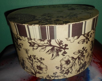 Decorative Hat Box Etsy