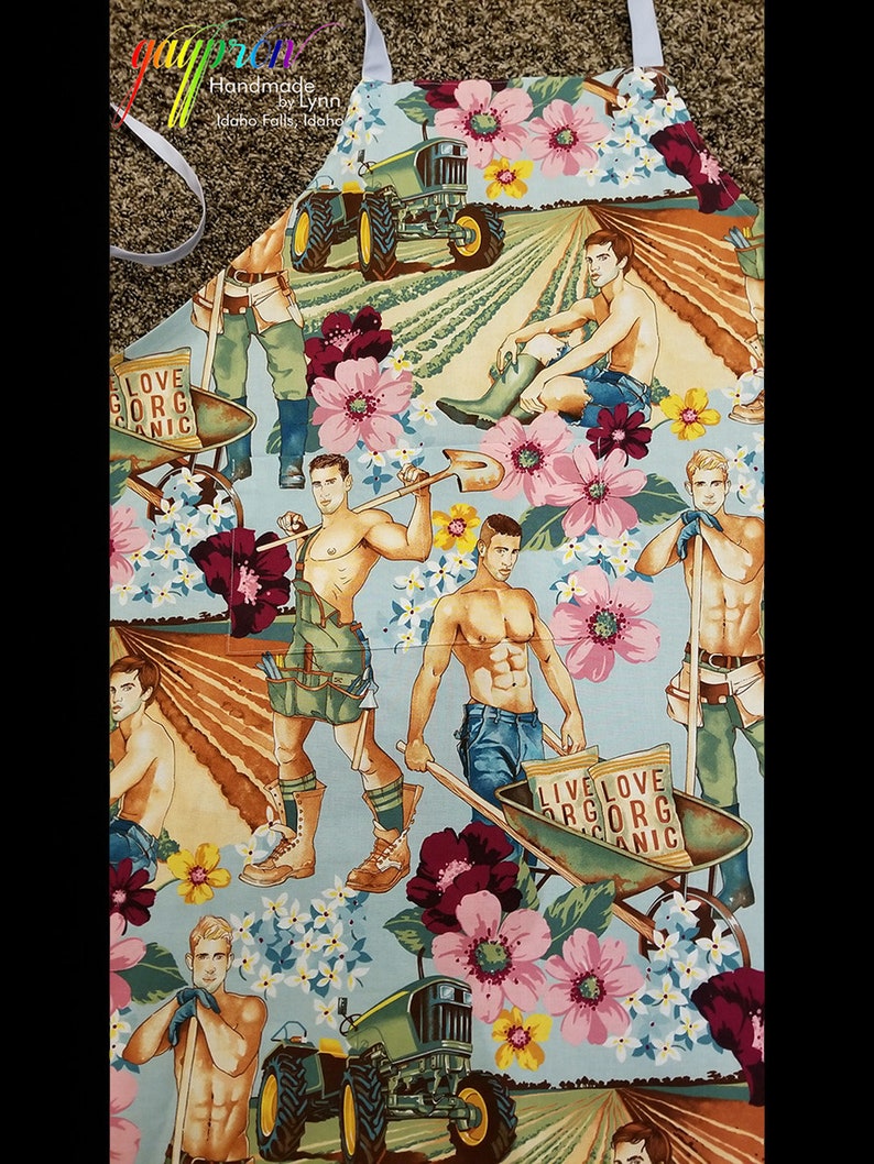 Fashionable Aprons for Everyday Plowing Your Field Gayprons By Lynn