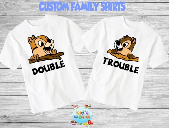 chip and dale double trouble shirt