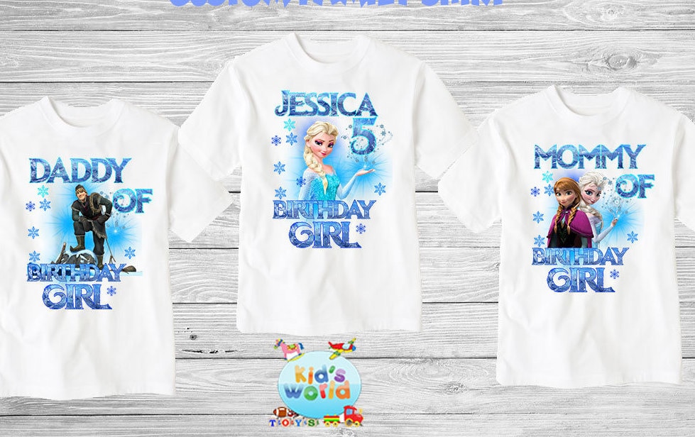 Frozen birthday shirtCustom shirt personalized Frozen custom Etsy